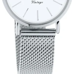 Oozoo Unisex Armbanduhr Vintage Series C20230 Analog Edelstahl silber UOC20230