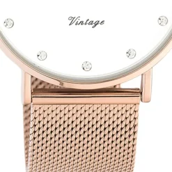 Oozoo Unisex Armbanduhr Vintage Series C20238 Analog Edelstahl roségold UOC20238