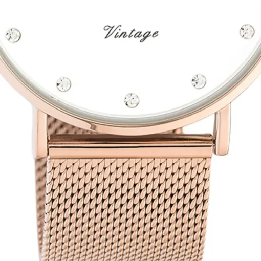Oozoo Unisex Armbanduhr Vintage Series C20238 Analog Edelstahl roségold UOC20238