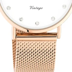 Oozoo Unisex Armbanduhr Vintage Series C20243 Analog Edelstahl roségold UOC20243