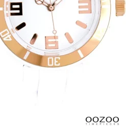 Oozoo Unisex Armbanduhr Vintage Series Analog Silikon weiß UOC4171A