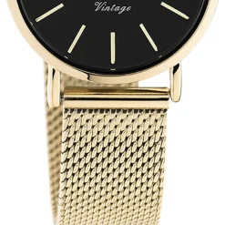 Oozoo Unisex Armbanduhr Vintage Series C20232 Analog Edelstahl gold UOC20232