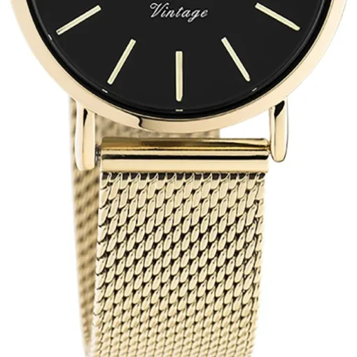 Oozoo Unisex Armbanduhr Vintage Series C20232 Analog Edelstahl gold UOC20232