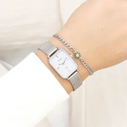 Oozoo Unisex Armbanduhr Vintage Series Analog Metall silber UOC20350