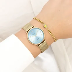 Oozoo Unisex Armbanduhr Vintage Series Analog Metall gold UOC20348