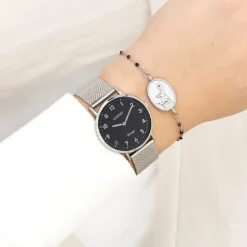 Oozoo Unisex Armbanduhr Vintage Series Analog Metall silber UOC20346