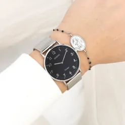 Oozoo Unisex Armbanduhr Vintage Series Analog Metall silber UOC20341