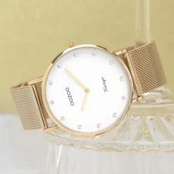 Oozoo Unisex Armbanduhr Vintage Series C20236 Analog Edelstahl gold UOC20236