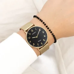 Oozoo Unisex Armbanduhr Vintage Series Analog Metall gold UOC20344