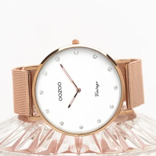 Oozoo Unisex Armbanduhr Vintage Series C20238 Analog Edelstahl roségold UOC20238
