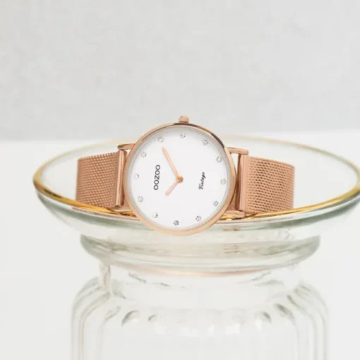 Oozoo Unisex Armbanduhr Vintage Series C20243 Analog Edelstahl roségold UOC20243