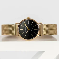 Oozoo Unisex Armbanduhr Vintage Series C20232 Analog Edelstahl gold UOC20232