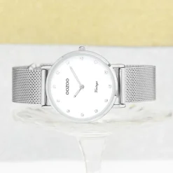 Oozoo Unisex Armbanduhr Vintage Series C20240 Analog Edelstahl silber UOC20240