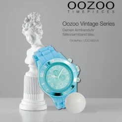 Oozoo Unisex Armbanduhr Vintage Series Analog Silikon blau UOC4834A
