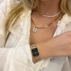 Oozoo Unisex Armbanduhr Vintage Series Analog Metall gold UOC20354