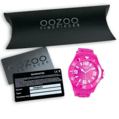 Oozoo Unisex Armbanduhr Vintage Series Analog Silikon pink UOC4166A
