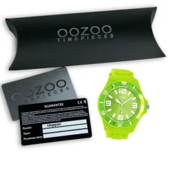 Oozoo Unisex Armbanduhr Vintage Series Analog Silikon grün UOC4167A