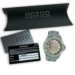 Oozoo Unisex Armbanduhr Vintage Series Analog Silikon hellgrün UOC4275A