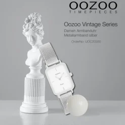 Oozoo Unisex Armbanduhr Vintage Series Analog Metall silber UOC20350