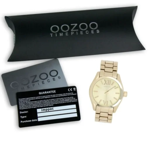 Oozoo Unisex Armbanduhr Vintage Series Analog Metall gold UOC5718A