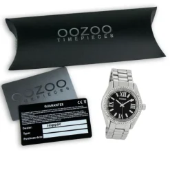 Oozoo Unisex Armbanduhr Vintage Series Analog Metall schwarz UOC5726A