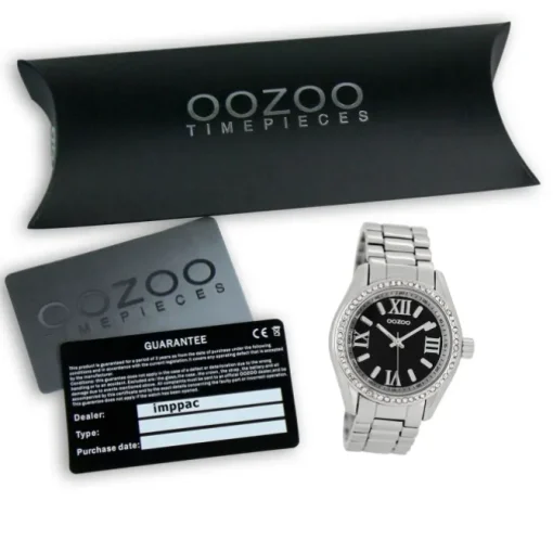 Oozoo Unisex Armbanduhr Vintage Series Analog Metall schwarz UOC5726A