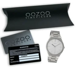 Oozoo Unisex Armbanduhr Vintage Series Analog Metall silber UOC10336