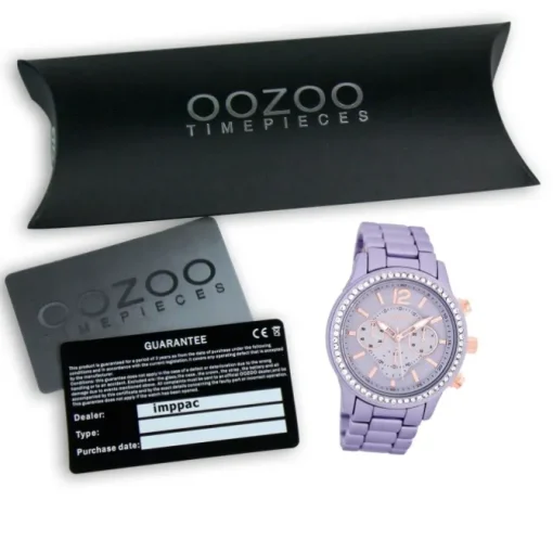 Oozoo Unisex Armbanduhr Vintage Series Analog Metall pastell lila UOC5767A