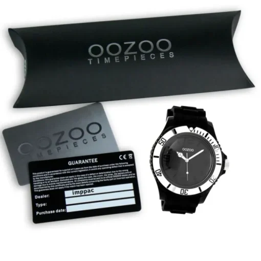 Oozoo Unisex Armbanduhr Vintage Series Analog Silikon schwarz UOC4169A