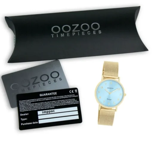 Oozoo Unisex Armbanduhr Vintage Series Analog Metall gold UOC20348