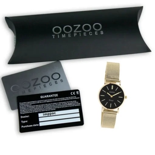 Oozoo Unisex Armbanduhr Vintage Series C20232 Analog Edelstahl gold UOC20232