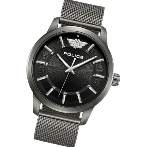 Police Herrenuhr Edelstahl dunkelgrau Police Raho Armbanduhr UPOG0021102