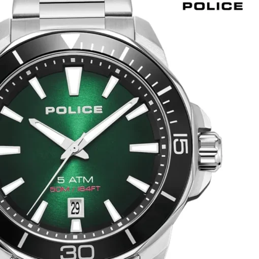 Police Herrenuhr Edelstahl silber Police Thornton Armbanduhr UPOH0021401