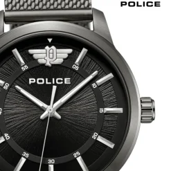 Police Herrenuhr Edelstahl dunkelgrau Police Raho Armbanduhr UPOG0021102