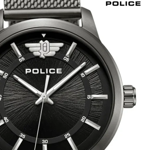Police Herrenuhr Edelstahl dunkelgrau Police Raho Armbanduhr UPOG0021102