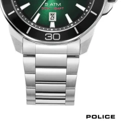Police Herrenuhr Edelstahl silber Police Thornton Armbanduhr UPOH0021401