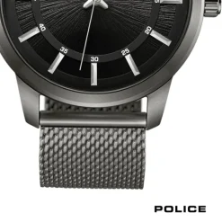Police Herrenuhr Edelstahl dunkelgrau Police Raho Armbanduhr UPOG0021102