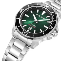 Police Herrenuhr Edelstahl silber Police Thornton Armbanduhr UPOH0021401