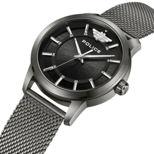 Police Herrenuhr Edelstahl dunkelgrau Police Raho Armbanduhr UPOG0021102
