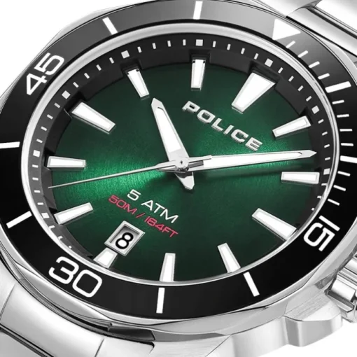 Police Herrenuhr Edelstahl silber Police Thornton Armbanduhr UPOH0021401