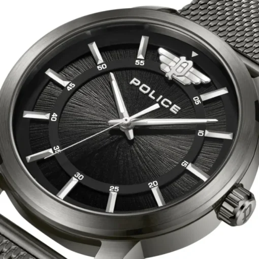 Police Herrenuhr Edelstahl dunkelgrau Police Raho Armbanduhr UPOG0021102