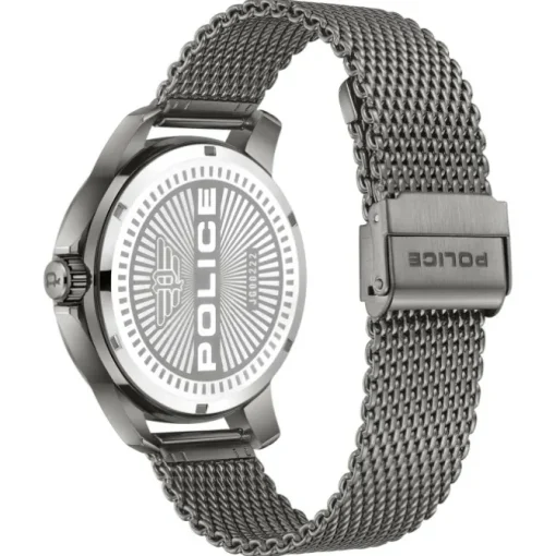 Police Herrenuhr Edelstahl grau Police Mensor Armbanduhr UPOG0022202