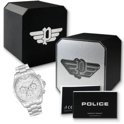 Police Herrenuhr Edelstahl silber Police Raho Armbanduhr UPOK2227805