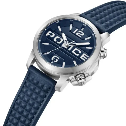 Police Herrenuhr Leder dunkelblau Police Automated Armbanduhr UPOD0021702