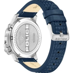 Police Herrenuhr Leder dunkelblau Police Automated Armbanduhr UPOD0021702
