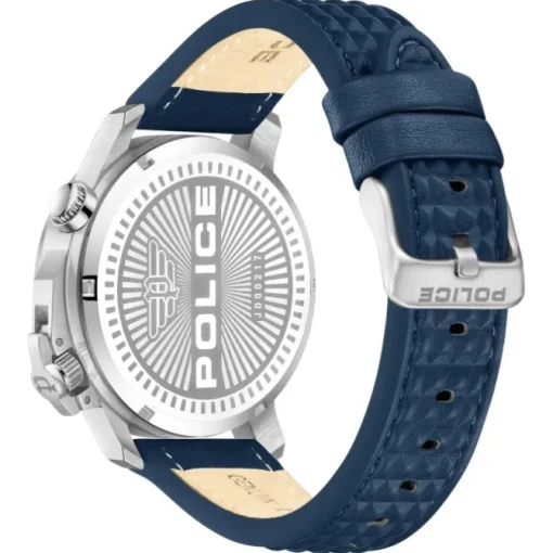Police Herrenuhr Leder dunkelblau Police Automated Armbanduhr UPOD0021702