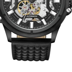Police Herrenuhr Leder schwarz Police Luang Armbanduhr UPOE1601801