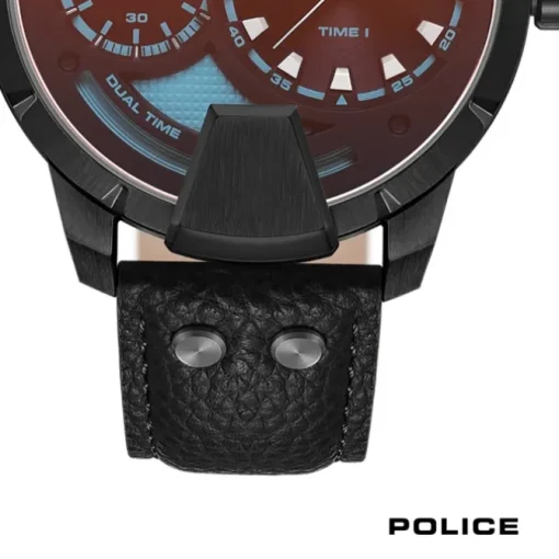 Police Herrenuhr Leder schwarz Police Huntley Armbanduhr UPOA0022001
