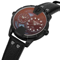 Police Herrenuhr Leder schwarz Police Huntley Armbanduhr UPOA0022001