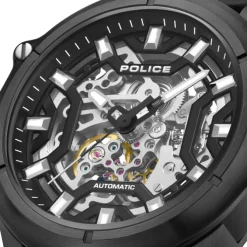 Police Herrenuhr Leder schwarz Police Luang Armbanduhr UPOE1601801